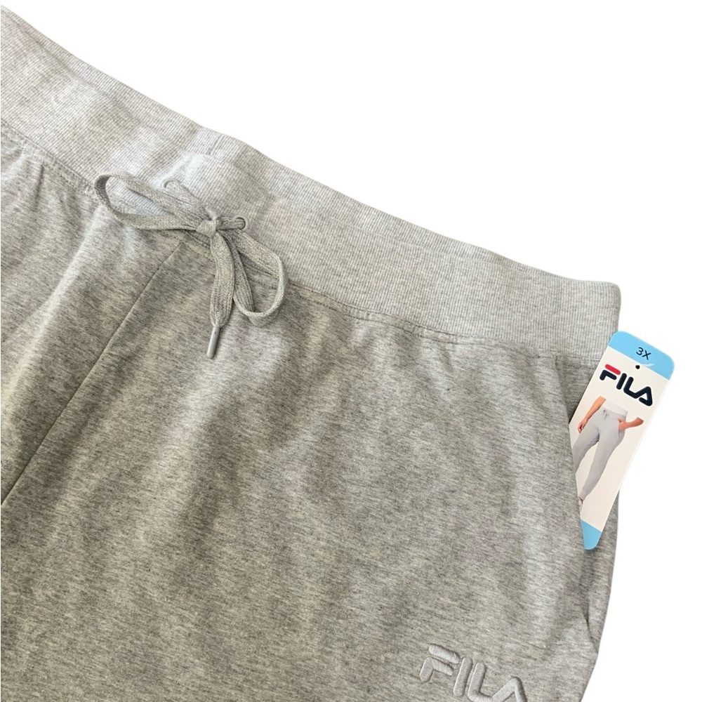 FILA Women’s Jogger Pants Gray French Terry Size 3X NWT - Picture 3 of 7